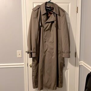 Stratojak Men’s Zipout Liner Trench Coat Size 46 X Long